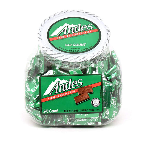Andes Creme De Menthe Thin Mints, 40 oz Tub (240 Count)