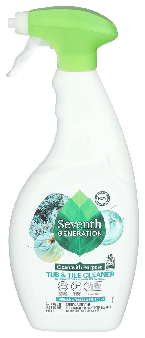 Seventh Generation Tub and Tile Cleaner, 26 oz