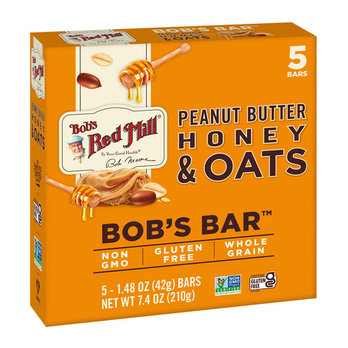 Bob's Red Mill Peanut Butter Honey and Oats Snack Bars (5 Bars)