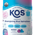 KOS Energizing Blue Spirulina Blend, Berry, 28 Servings