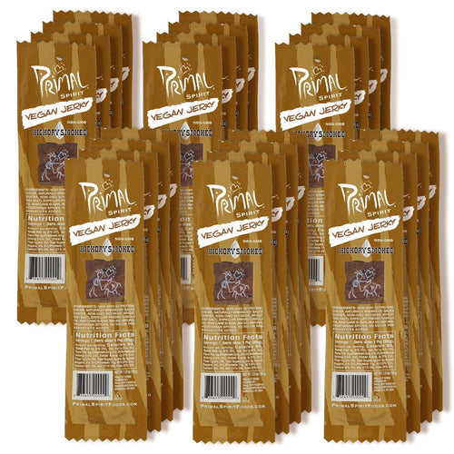 Primal Spirit Vegan Jerky, Classic Hickory Smoked, 1 oz (Pack of 24)