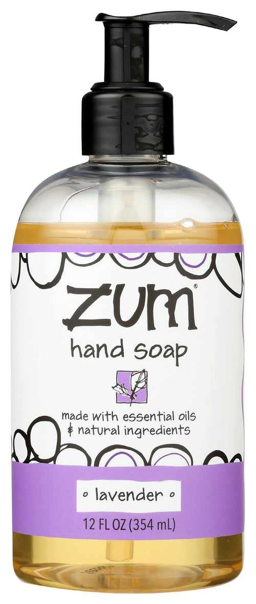 Zum Indigo Wild Natural Liquid Hand Soap, Lemongrass, 12 oz (Pack of 4)