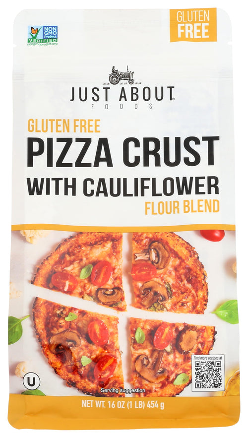Just About Foods Gluten Free Pizza Crust with Cauliflower Flour, 1 lb