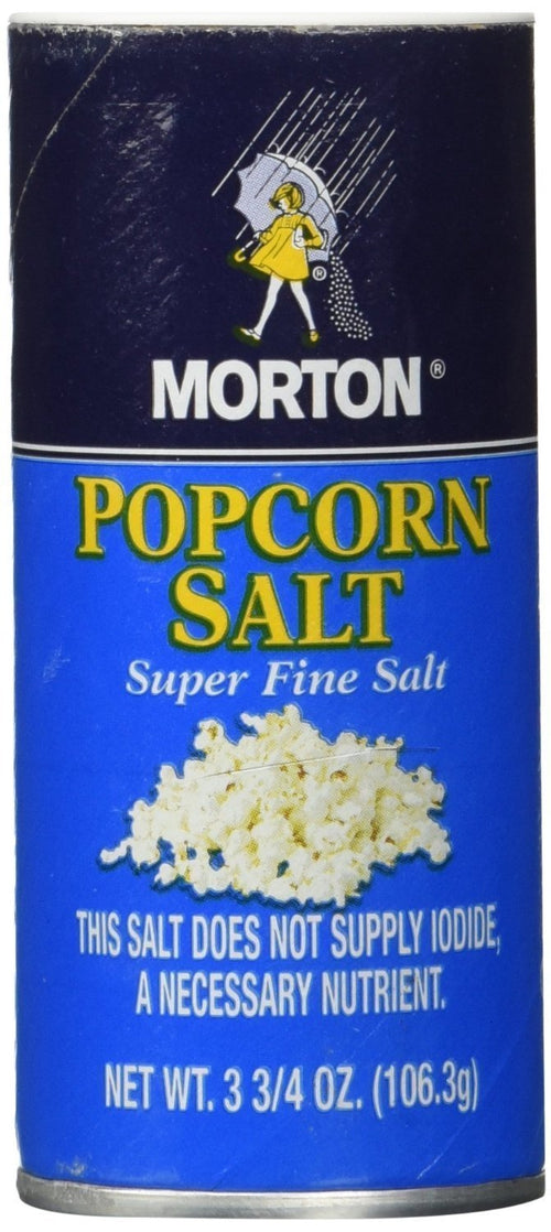 Morton Popcorn Salt, 3.75 oz (Pack of 6)