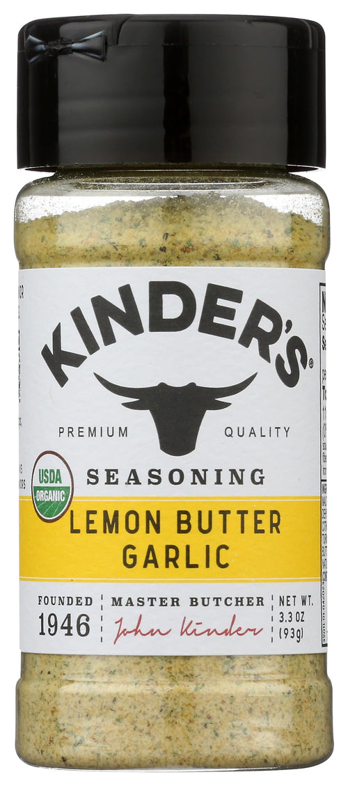 Kinder's Organic Lemon Butter Garlic Seasoning, 3.3 oz