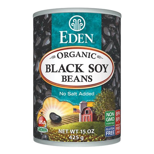 Eden Organic Black Soybeans, 15 oz Can