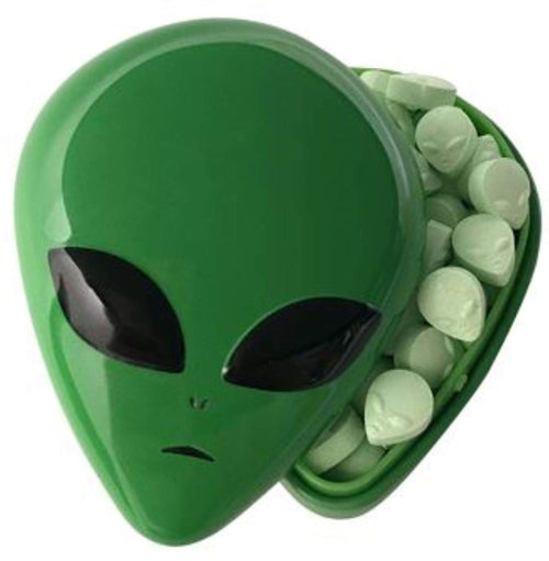 Boston America Halloween Alien Head Sours Tin, 1 oz