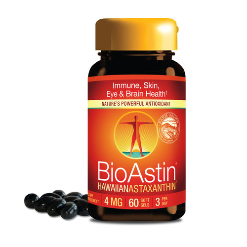 Nutrex Hawaii BioAstin Hawaiian Astaxanthin, 4 mg, 60 Softgels