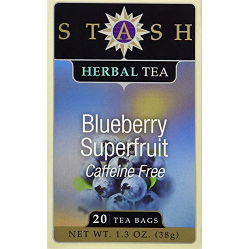 Stash Tea Blueberry Superfruit Tea, 20 Bags (Pack of 6)