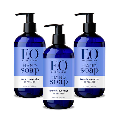 EO Sulfate-Free Moisturizing Hand Soap, French Lavender, 12 oz (Pack of 3)