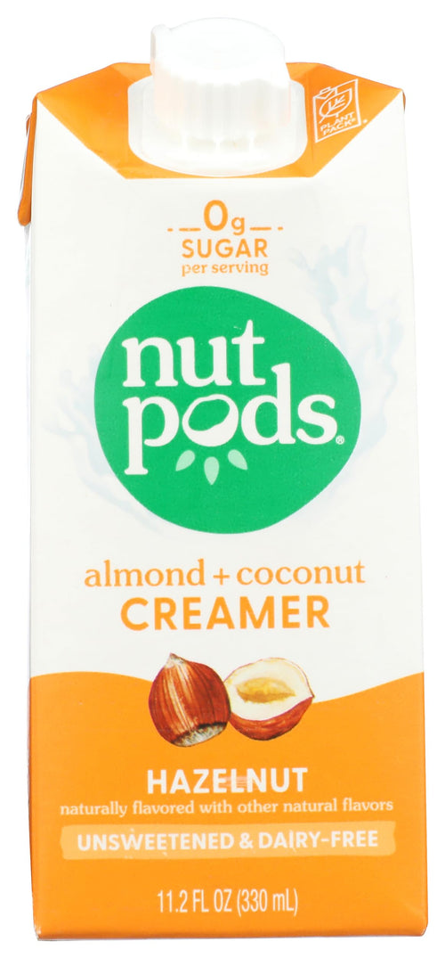 nutpods Unsweetened Hazelnut Coffee Creamer, Dairy-Free, 11.2 oz