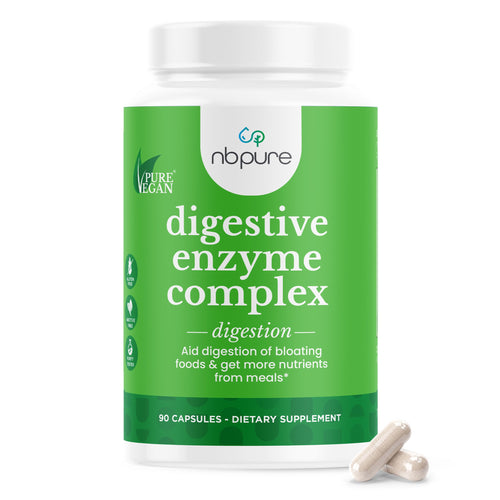 nbpure Vegan Digestive Enzyme Complex, 90 Capsules