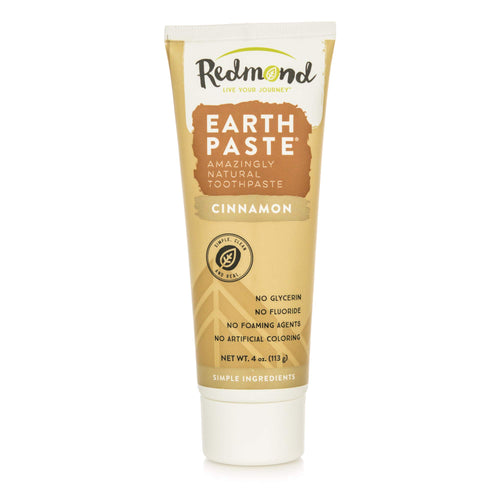 Redmond Earthpaste Natural Toothpaste, Cinnamon, 4 oz (Pack of 3)