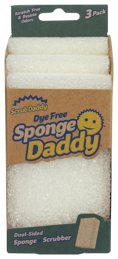 Scrub Daddy Dye Free Sponge Daddy, 3 Count