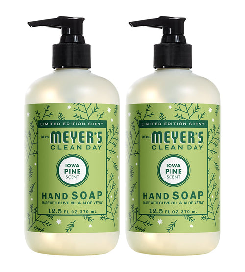 Mrs. Meyer's Clean Day Liquid Hand Soap, Iowa Pine, 12.5 oz (Pack of 2)