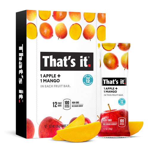 That's It Apple + Mango Fruit Bars, 12 Pack