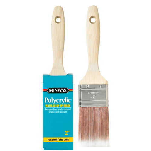 Minwax Polycrylic Wood Stain Brush, 2 Inch, White