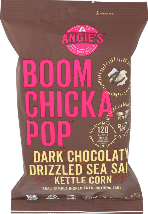 Boomchickapop Popcorn Kettle Dark Chocolaty Drizzled Sea Salt, 5.5 oz