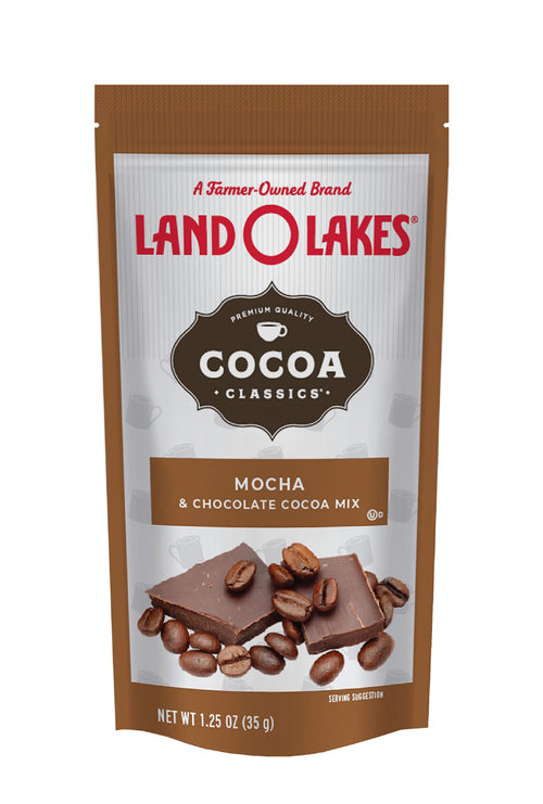 Land O Lakes Cocoa Classics Mocha and Chocolate Hot Cocoa Mix, 1.23 oz (Pack of 36)