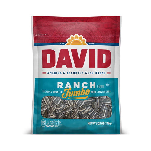 David Roasted and Salted Ranch Jumbo Sunflower Seeds, 5.2 oz