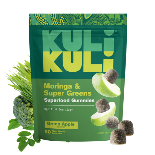 Kuli Kuli Super Energy Gummies, Moringa & Super Greens, 60 Count