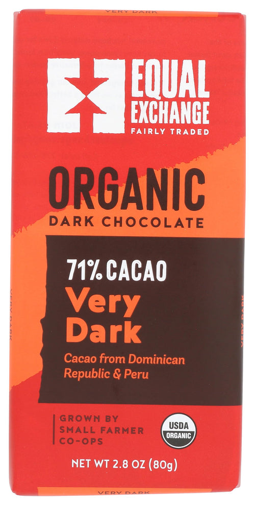 Equal Exchange Organic Very Dark Chocolate Bar (12 Count)