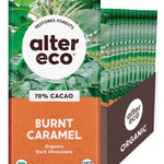 Alter Eco Dark Salted Burnt Caramel Chocolate Bars (Pack of 12)
