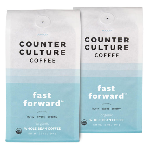 Counter Culture Fast Forward Light Roast Whole Bean Coffee, 12 oz (Pack of 2)