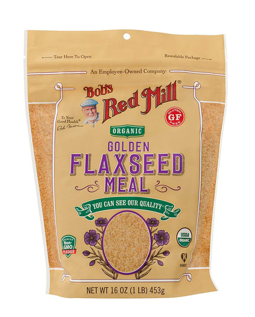 Bob's Red Mill Organic Golden Flaxseed Meal, 16 oz (Pack of 2)