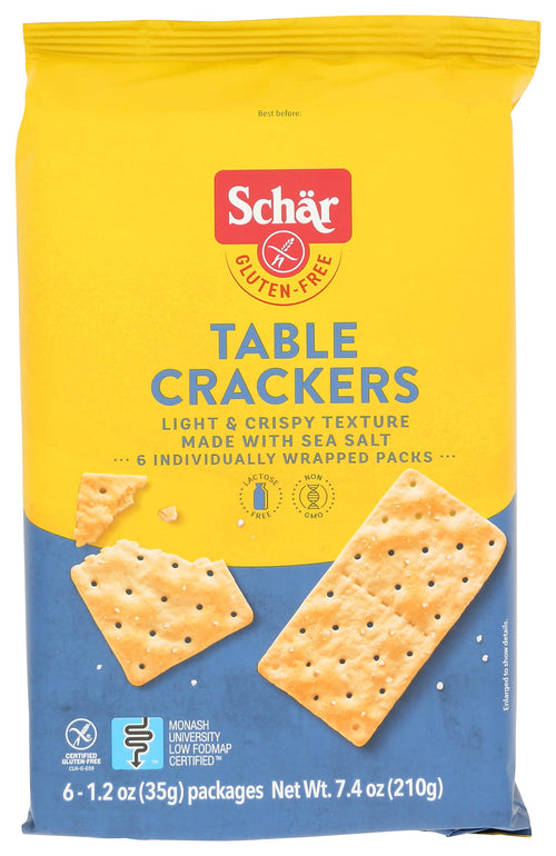 Schar Gluten-Free Sea Salt Table Crackers, 7.4 oz