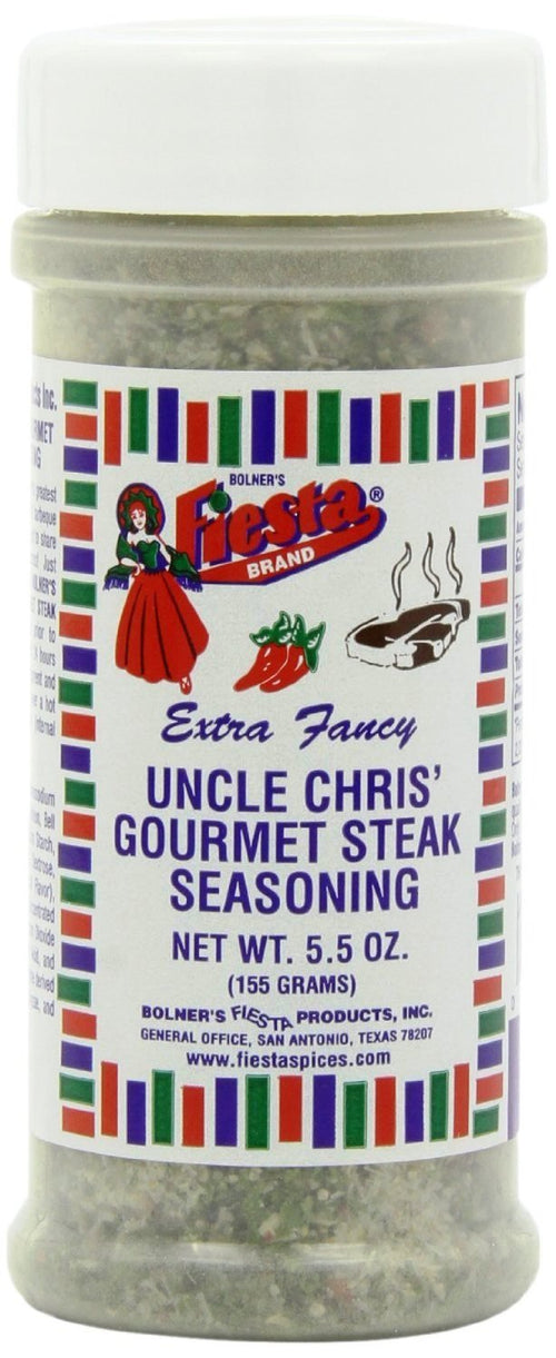 Bolner's Fiesta Extra Fancy Uncle Chris Steak Seasoning, 5.5 oz