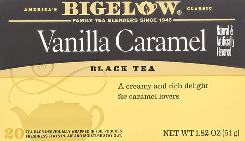 Bigelow Vanilla Caramel Tea, 20 Bags (Pack of 4)