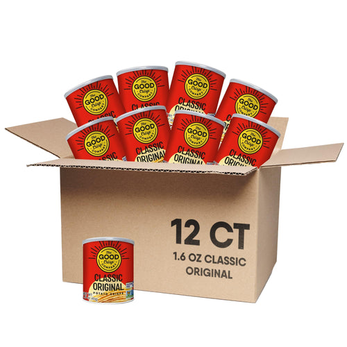 The Good Crisp Company Minis Original Potato Chips, 1.6 oz Can (Pack of 12)