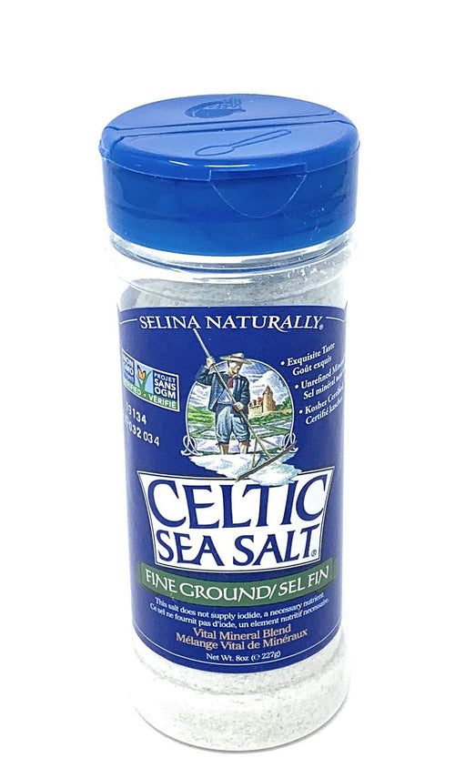 Celtic Sea Salt Fine Ground Sea Salt, 8 oz Shaker
