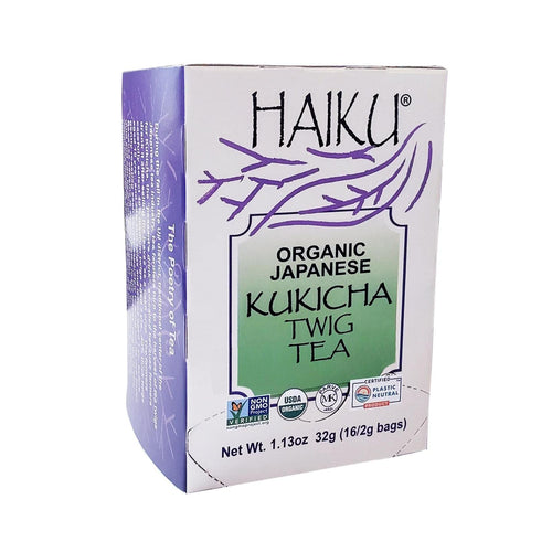Haiku Tea Organic Kukicha Twig Tea, 16 Count