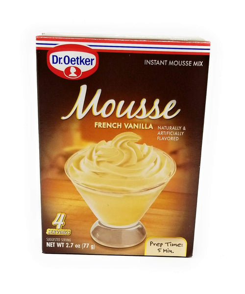 Dr. Oetker French Vanilla Mousse, 2.7 oz (Pack of 6)