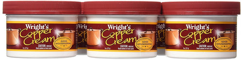 Wright's Copper and Brass Cream Cleaner, 8 oz (Pack of 6)