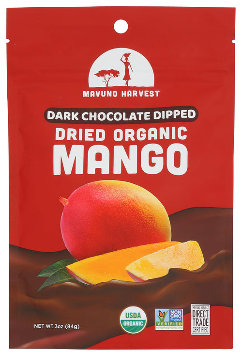 Mavuno Chocolate Dipped Mango, 3 oz