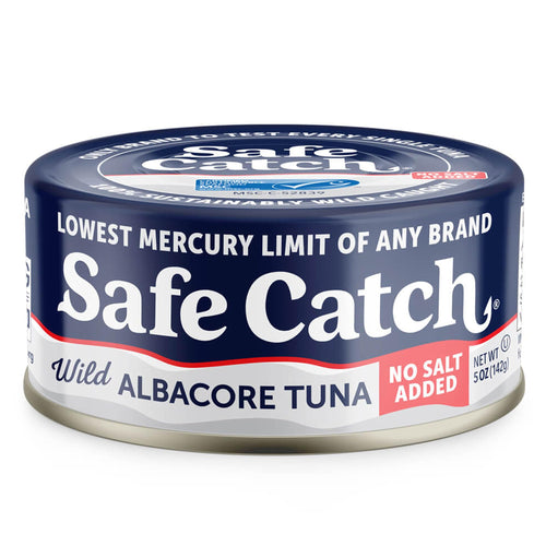 Safe Catch Albacore Tuna, No Salt Added, 5 oz Can (Pack of 6)