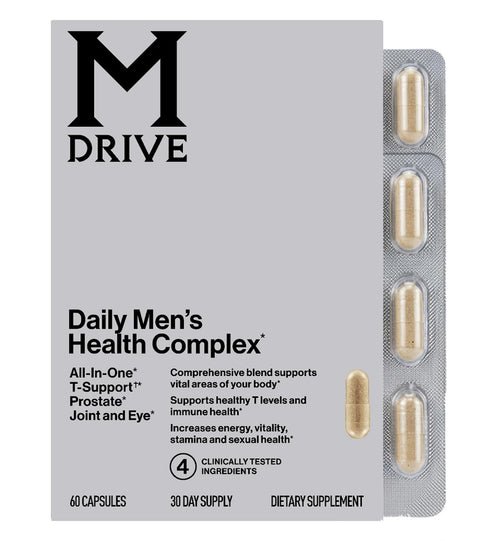 M Drive Daily Men's Health Complex with Ashwagandha, 60 Capsules