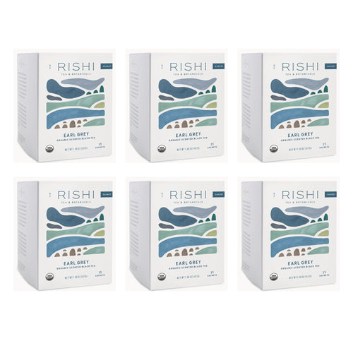 Rishi Tea Earl Grey Organic Black Tea, 90 Sachet Bags