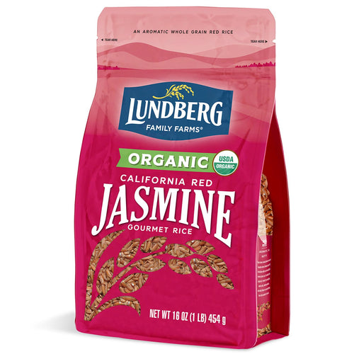 Lundberg Red Jasmine Rice, Long Grain Whole Grain, 16 oz