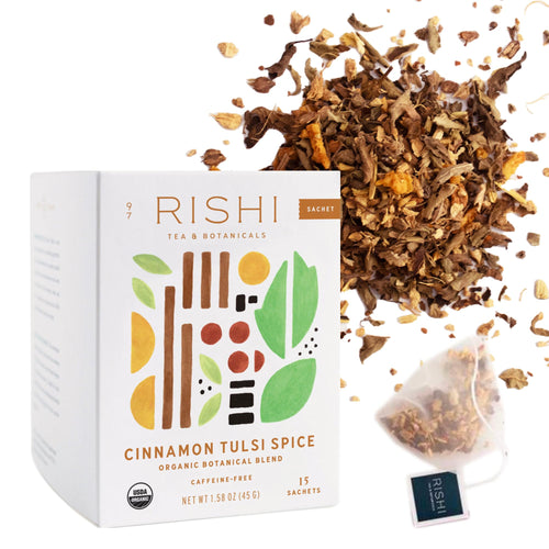 Rishi Tea Cinnamon Tulsi Spice Organic Herbal Tea Bags, 15 Count