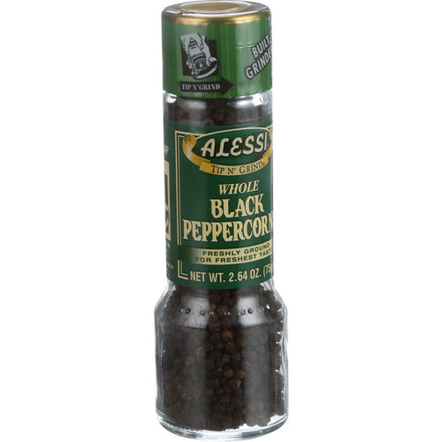 Alessi Black Peppercorn Grinder, 2.64 oz