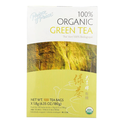 Prince of Peace Organic Green Tea, 100 Tea Bags