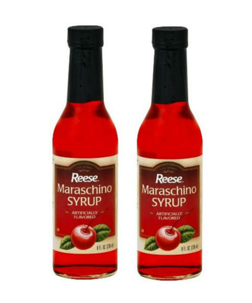 Reese Maraschino Cherry Syrup, 8 oz (Pack of 2)