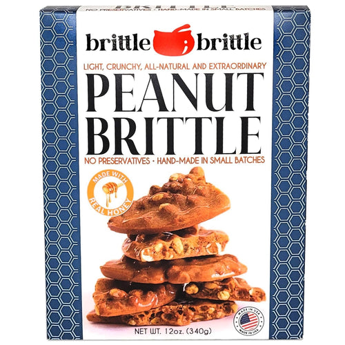 Brittle Brittle Handmade Peanut Brittle with Honey, 0.75 lb