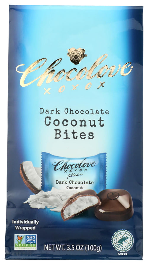 Chocolove Organic Dark Chocolate Coconut Bites, 3.5 oz