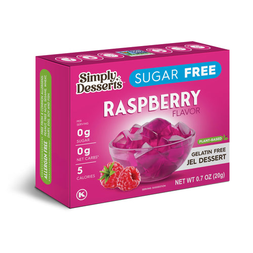 Simply Delish Sugar Free Raspberry Jel Dessert, 0.7 oz