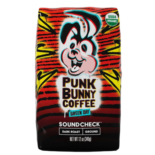 Punk Bunny Organic Dark Roast Ground Coffee, Soundcheck, 12 oz
